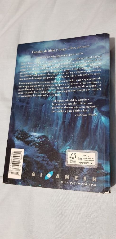 Juego de Tronos Canción de Hielo y Fuego 1