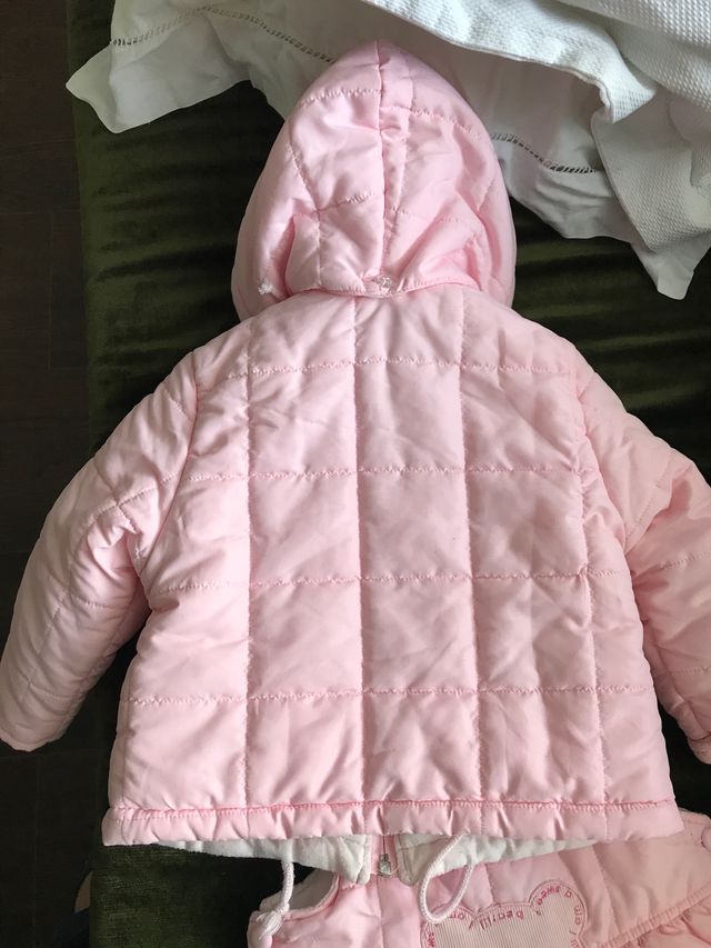 Peto y Abrigo plumífero Rosa corte inglés