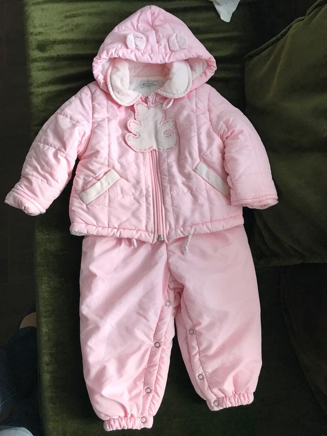 Peto y Abrigo plumífero Rosa corte inglés