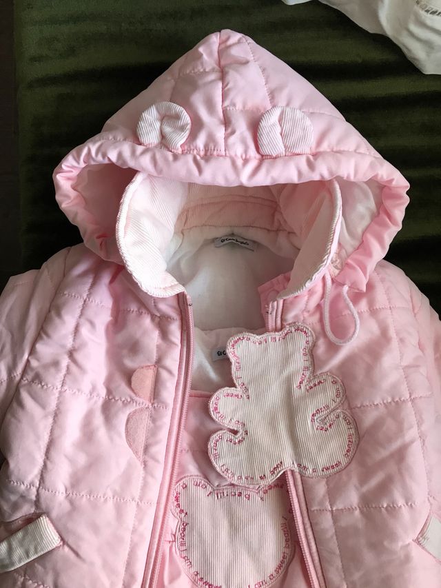 Peto y Abrigo plumífero Rosa corte inglés