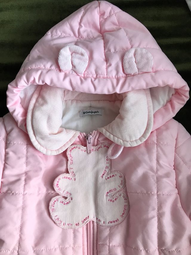 Peto y Abrigo plumífero Rosa corte inglés