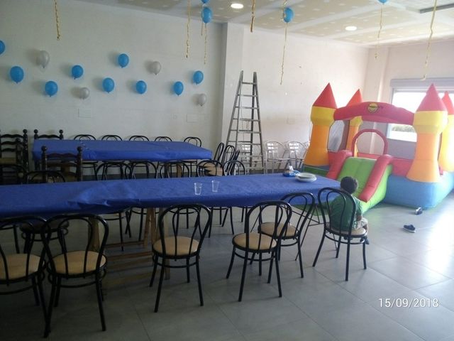 Salón de celebraciones, cumpleaños, bautizos