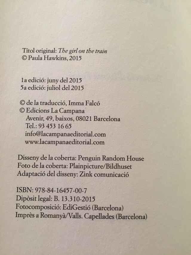 La noia del tren, Paula Hawkins