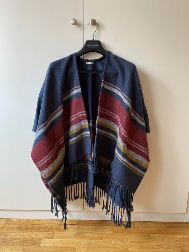 Poncho Hollister azul