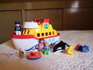 barco maletin playmobil 123