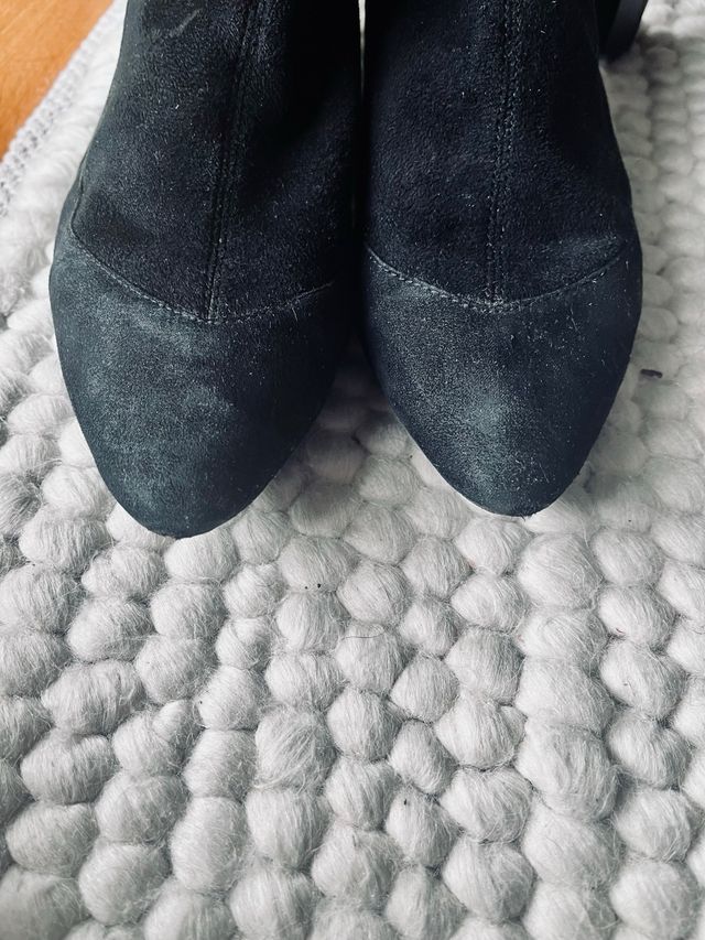 Botines ZARA negro ante