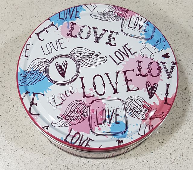 Caja de lata para galletas o de decoración