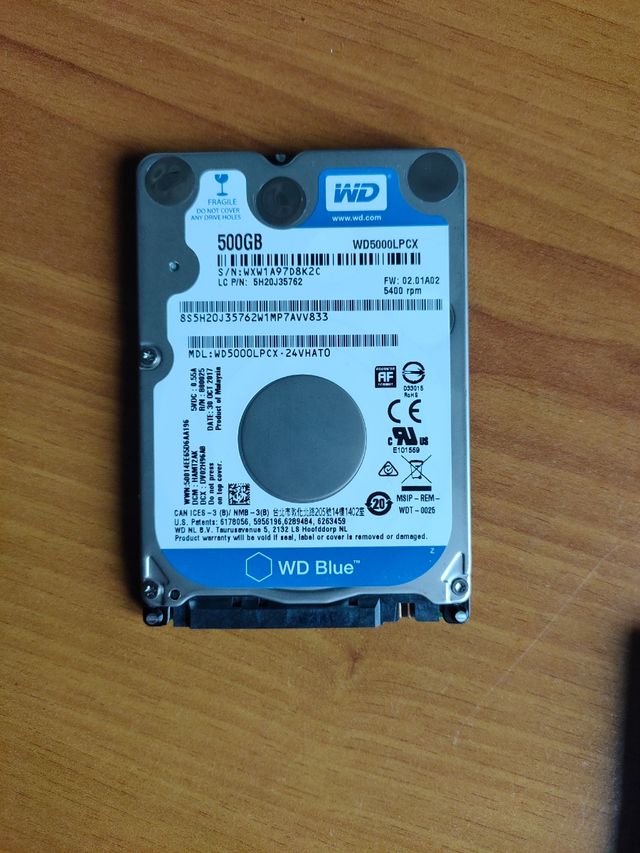 Discos rígidos HDD usados de 500 gb