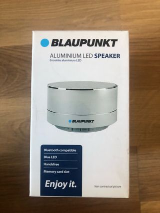 blaupunkt aluminium led speaker