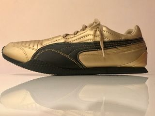 zapatillas puma dorados