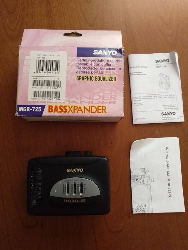 Walkman Sanyo Bassxpander MGR-725