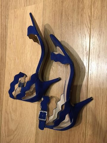 ZAPATOS AZULES TACON. TALLA 38