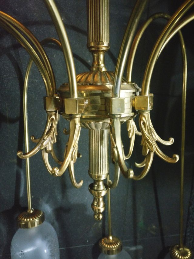 Gran Lampara techo vintage bronce