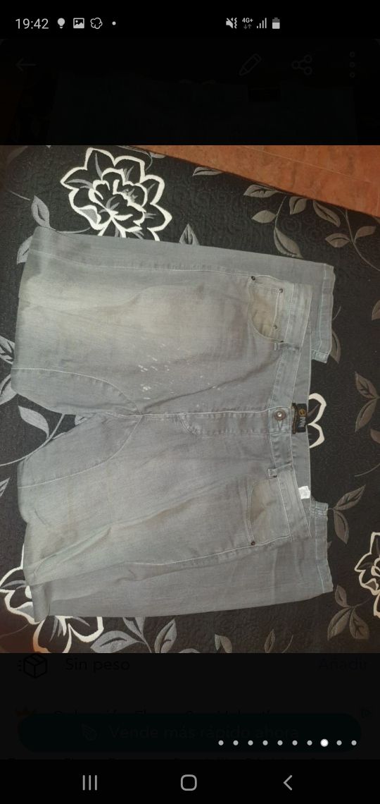 pantalón vaquero gris