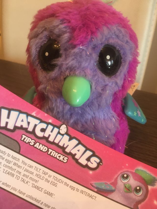 Hatchimal brillo con instrucciones