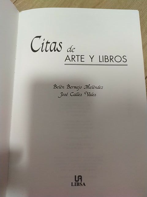 Citas de arte y libros