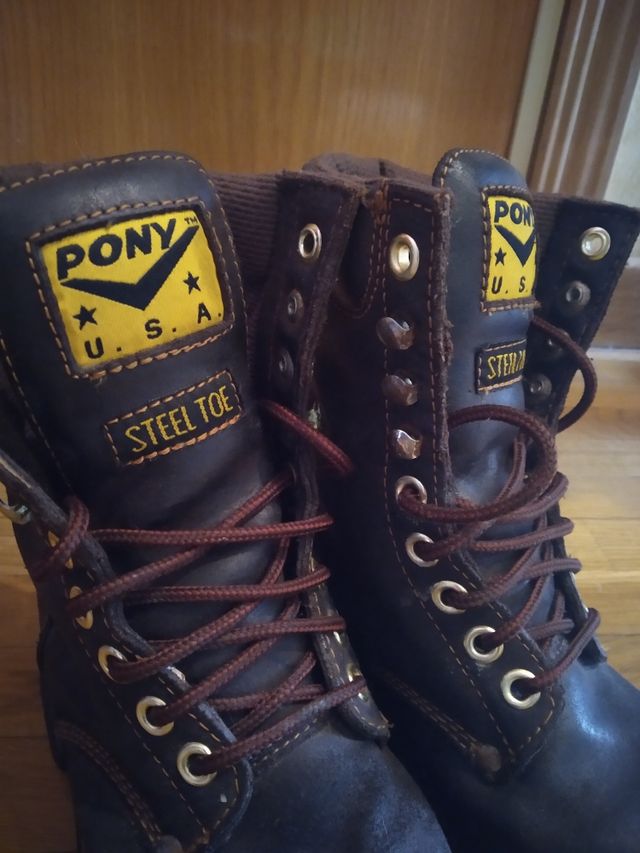 Botas de piel Pony talla 38