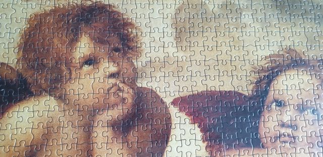 Cuadro puzle ángeles