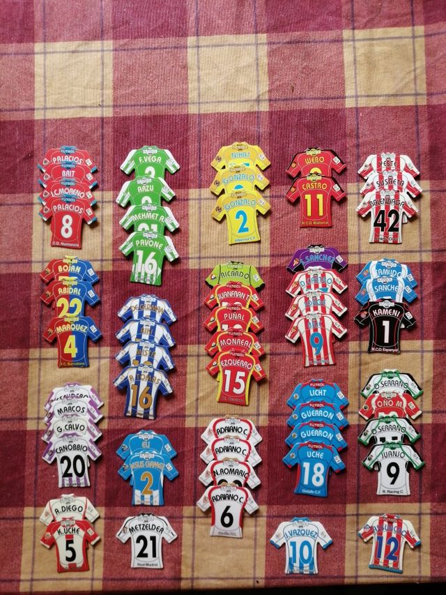 Camisetas mega fútbol 2009 con imán