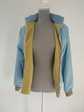 chaqueta reebok vintage hombre azul