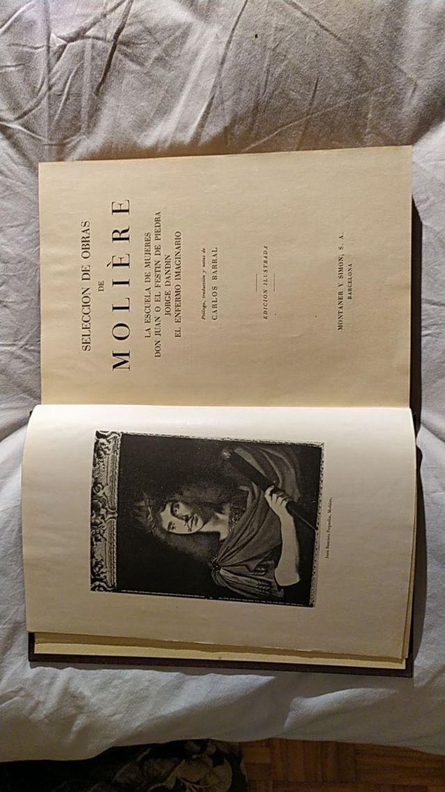 SELECCIÓN DE OBRAS DE MOLIERE -AÑOS 50- MUY RARO