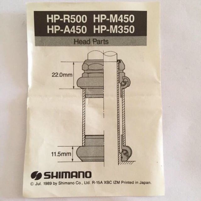 Juego de dirección Shimano Exage