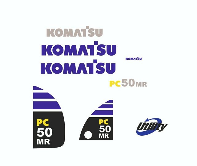 Kit pegatinas, adhesivos Komatsu PC50 MR