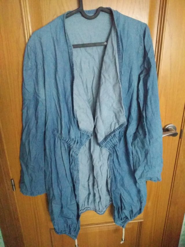 lote poncho y sobrecamisa vaquera