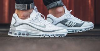 nike air max more metallic silver