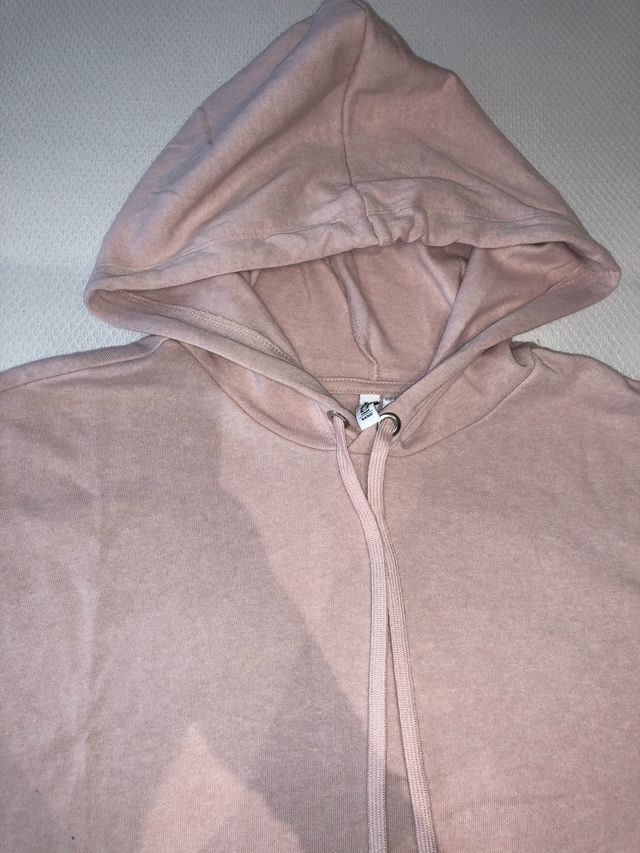 Sudadera corta rosa