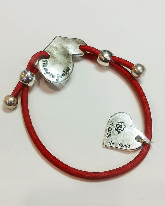 PULSERA ROMANTICA DE ZAMAK Y PLATA