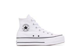 converse plataforma blancas piel