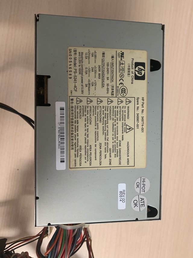 Fuente de Alimentación HP ATX