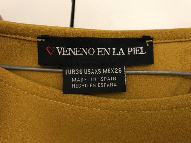 Top mostaza NUEVO Veneno en la piel