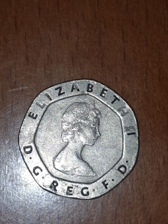 moneda reino unido 20 pence peniques elizabeth ii