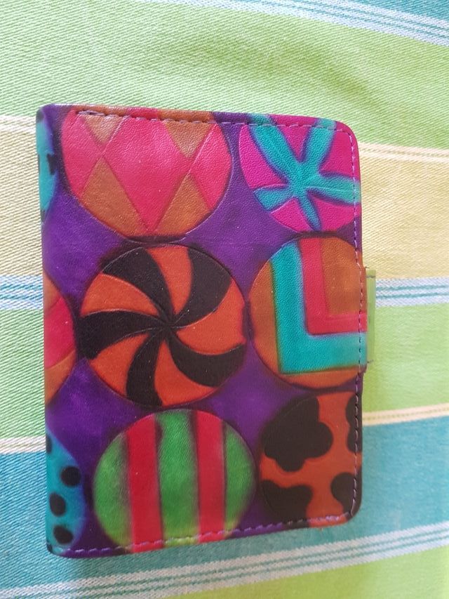 Tarjetero artesanal estampado nuevo