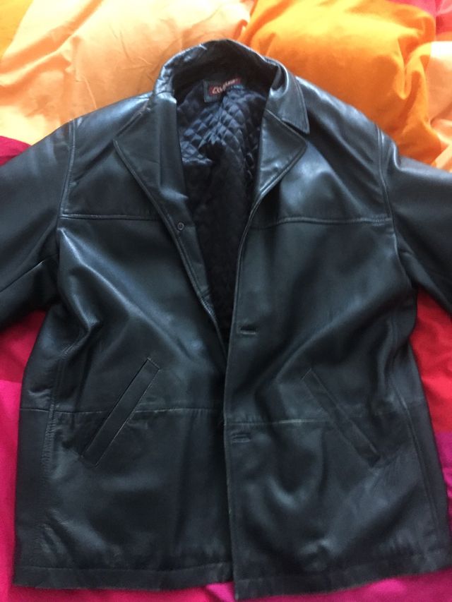 Chaqueta Levita de piel autentica