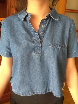 Camisa vaquera Zara Trafaluc talla S de segunda mano por 5 Camisa vaquera mujer Zara de segunda mano por 5 € en Madrid
