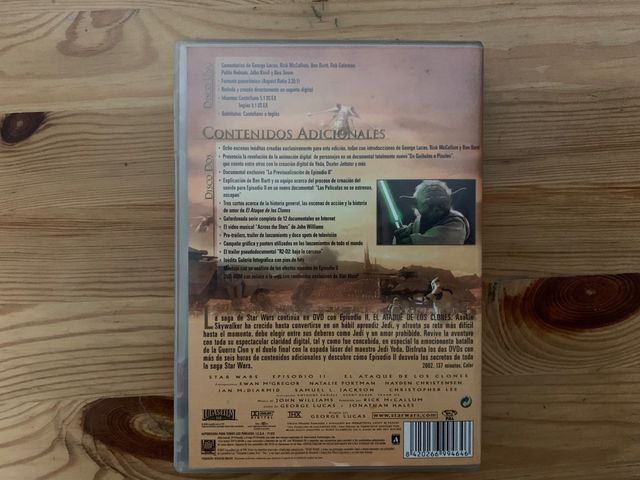 DVD Star Wars Ep. II - El ataque de los clones