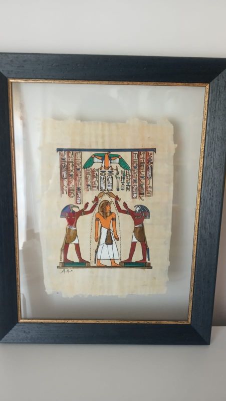 cuadro con papiro