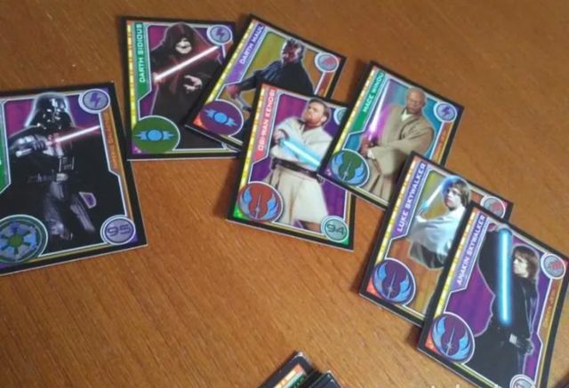 Lote 67 cartas Star Wars +regalo otros 40 repetida
