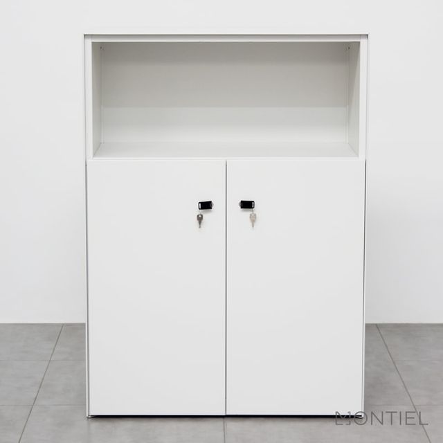 Armario Blanco Metálico para Oficinas Steelcase de segunda mano por 175