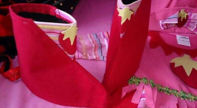 Costume di Torta di Fragole. Taglia 2 anni.