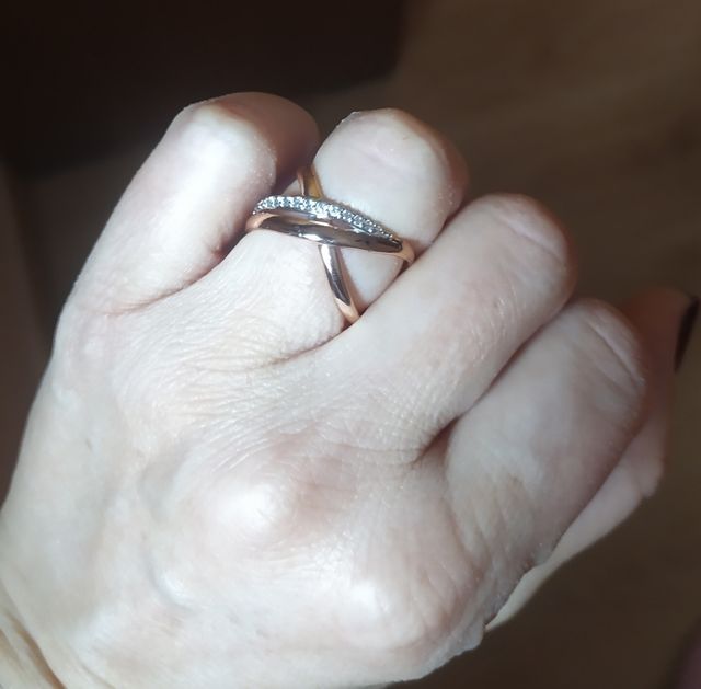 Cadena y anillo oro rosa