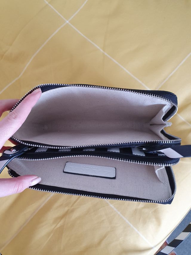 Bolso bandolera rayas Zara