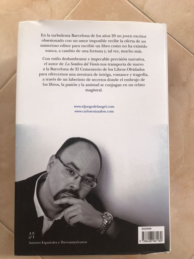 EL JUEGO DEL ÁNGEL, Carlos Ruiz Zafón 
