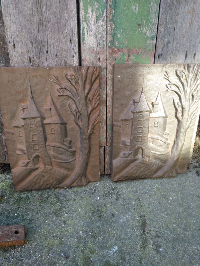 Placas de hierro fundido para chimenea de segunda mano por 100 € en La