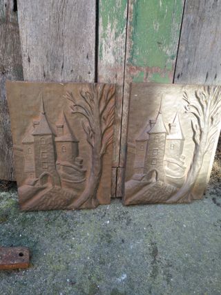 Placas de hierro fundido para chimenea de segunda mano por 100 € en La