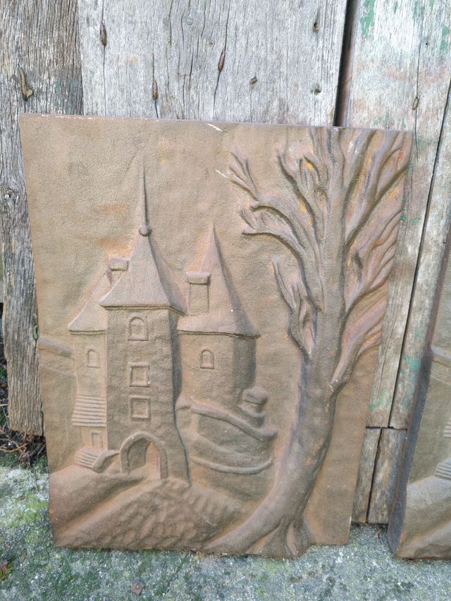Placas de hierro fundido para chimenea de segunda mano por 100 € en La