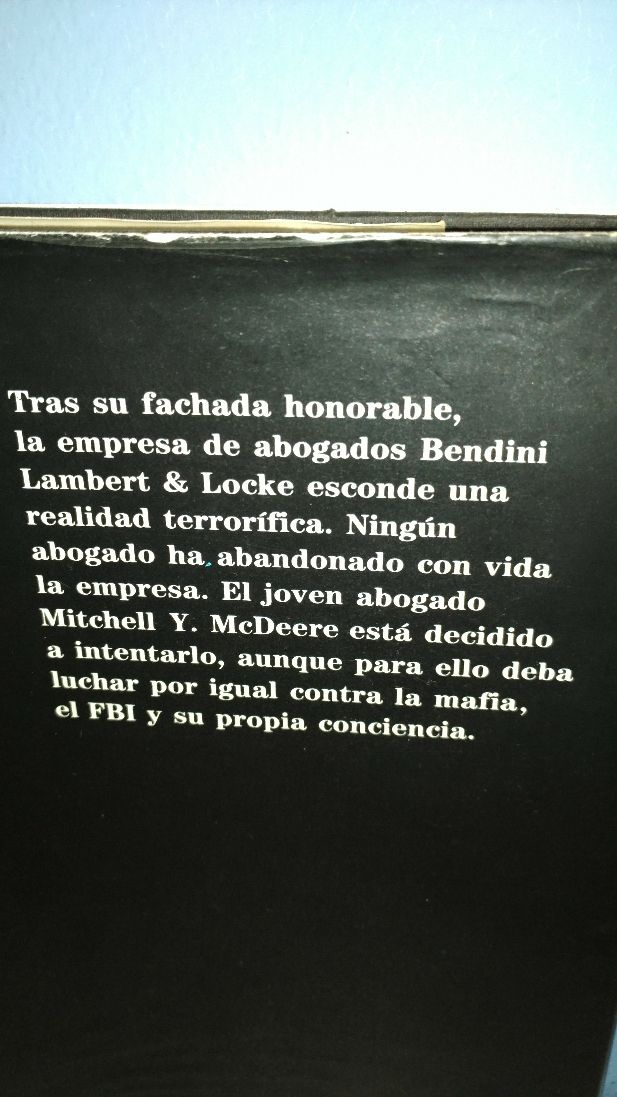 Libro, novela, La Tapadera - John Grisham